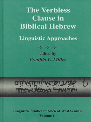 cover image of The Verbless Clause in Biblical Hebrew